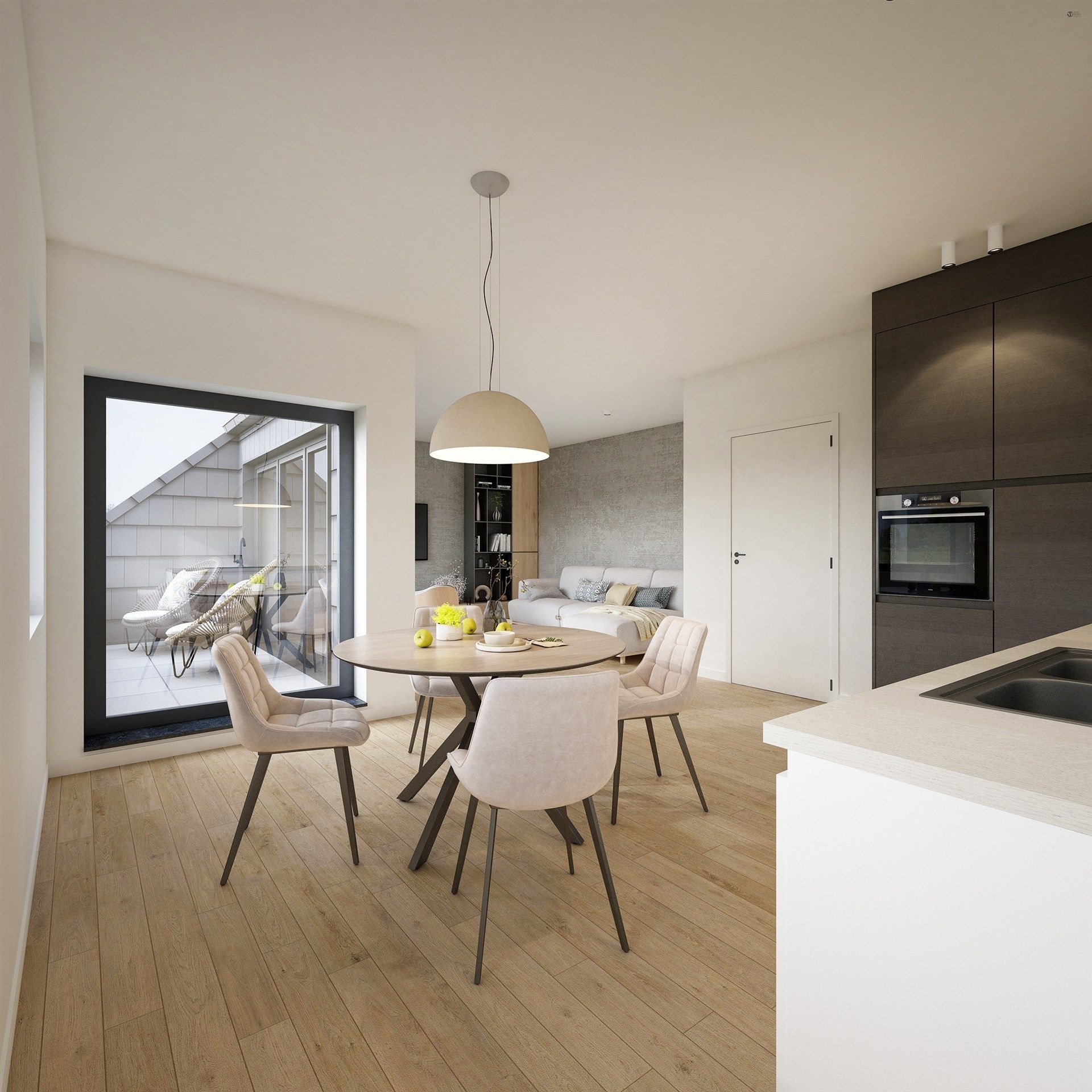 Ruim tweeslaapkamer appartement met zuidgericht terras foto 6