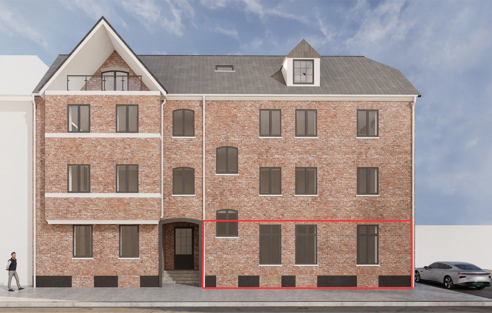 Gelijkvloersappartement met 3 slaapkamers in centrum Lede foto {{pictureIndex}}