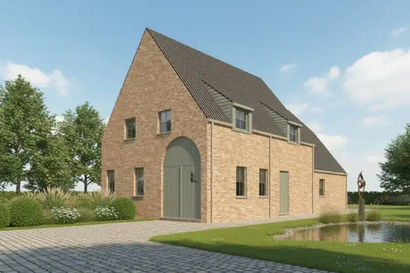 Nieuw te bouwen alleenstaande woning te Wielsbeke. foto {{pictureIndex}}