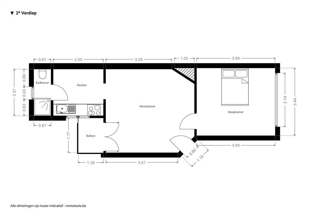 Licht op te frissen appartement vlakbij Draakplaats foto 12