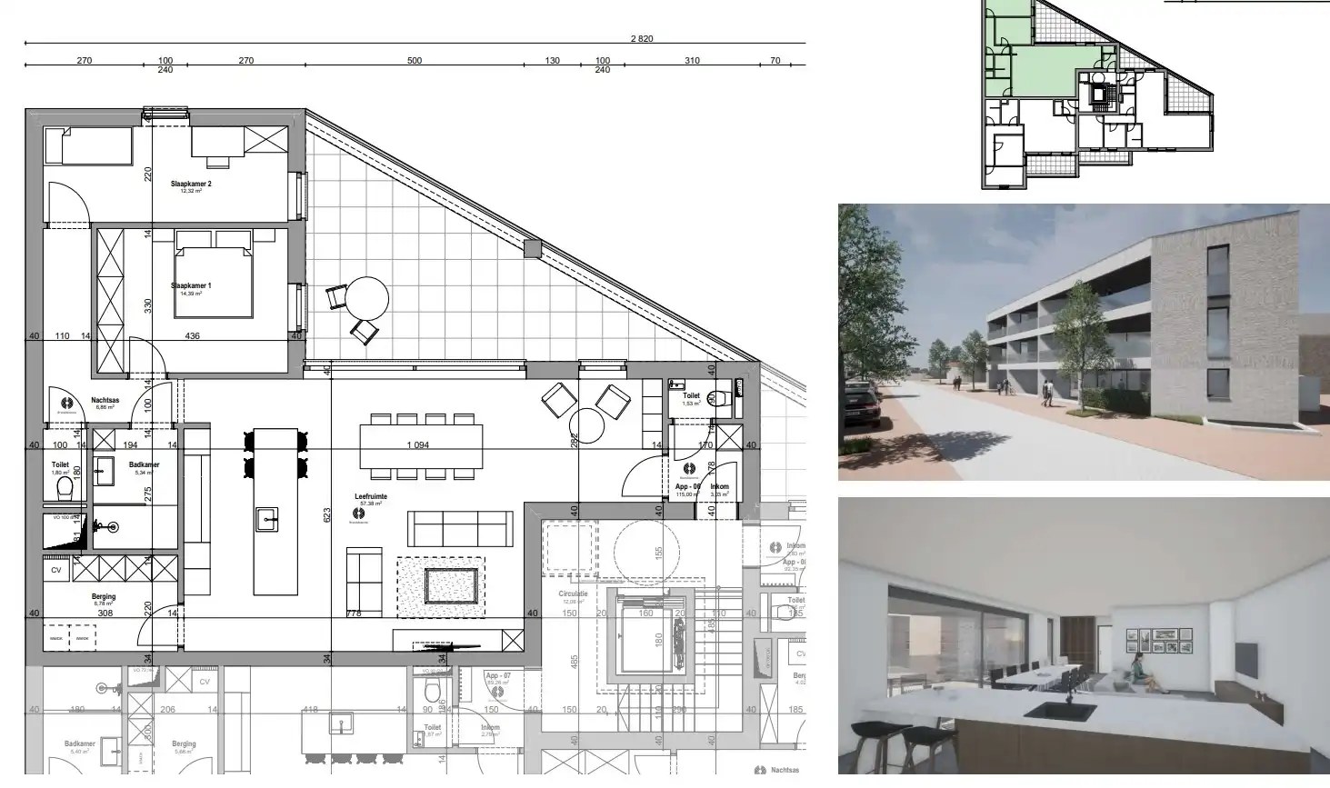 Luxueus en energiezuinig nieuwbouw appartement gelegen op de tweede verdieping met zicht op het Dorpsplein in Kinrooi foto 7