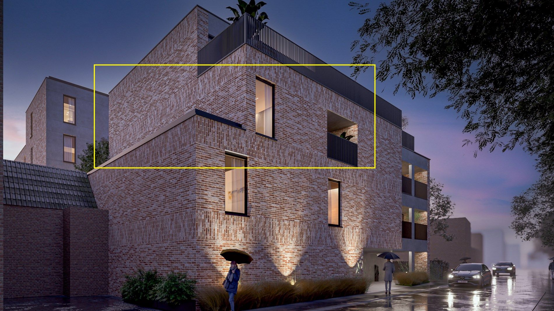 Nieuwbouwappartement met 2 slaapkamers en ruim terras uitgevend op de binnentuin, in res. De Motte, vlakbij het centrum van Hoeselt foto 2