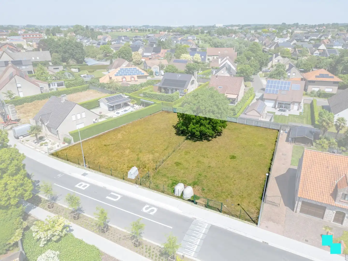 Aantrekkelijk gelegen bouwgrond te Kachtem van 1.320m² voor open bebouwing foto 3