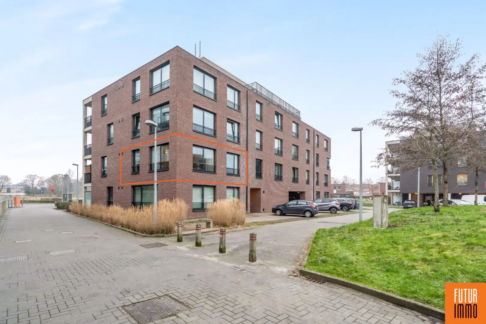 Hedendaags hoekappartement te Brugge - 1 slpk foto {{pictureIndex}}