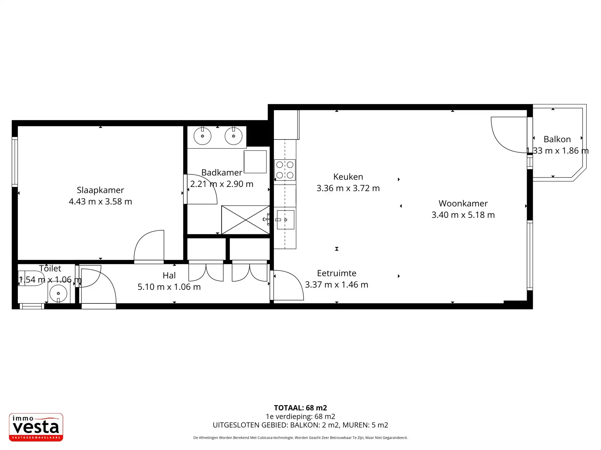 Instapklaar appartement nabij het (commercieel) centrum van de stad. foto 16