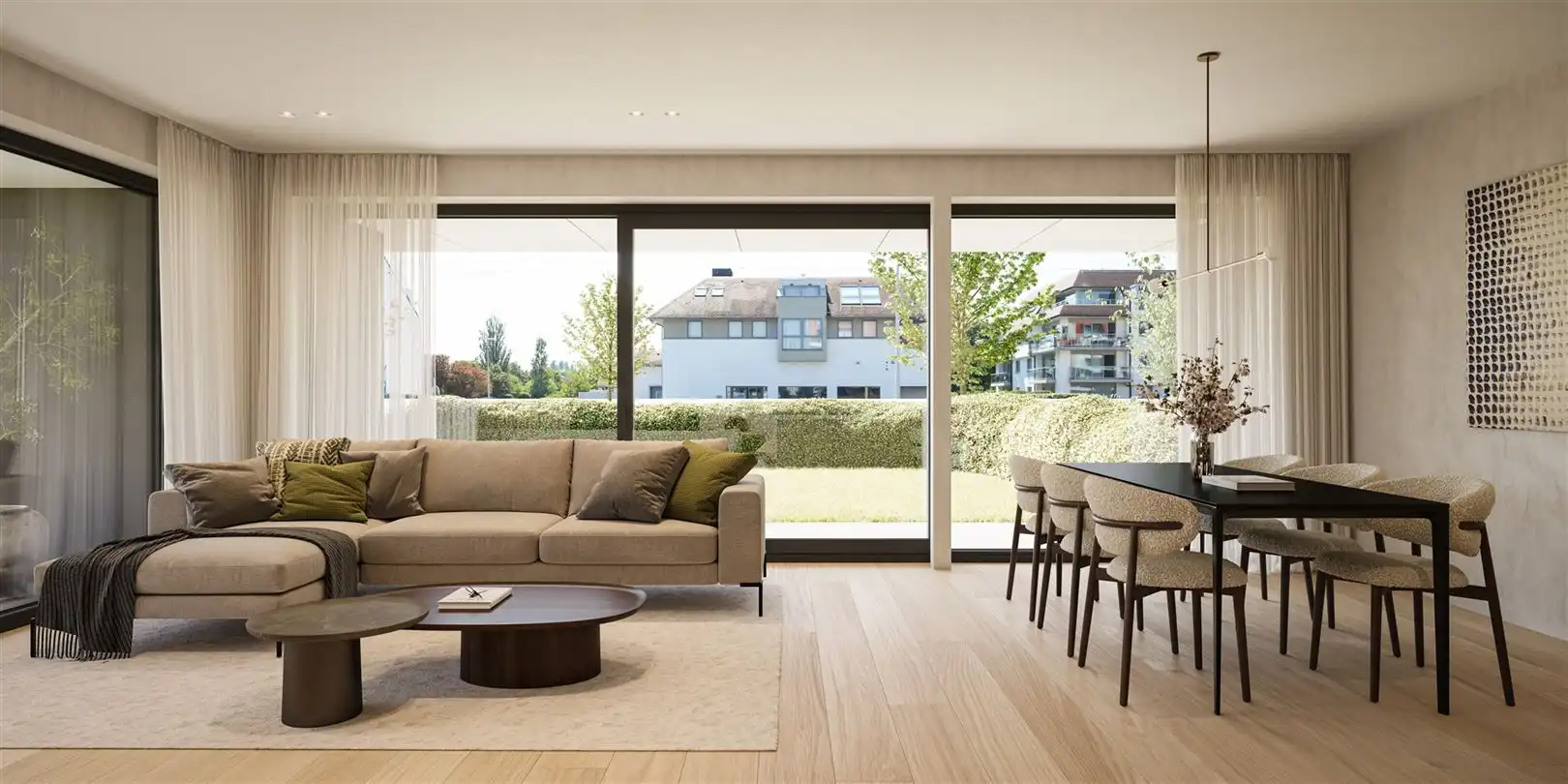 A0002 Prachtig hoekappartement 2 slpk met reuzeterras en tuin zongericht foto {{pictureIndex}}