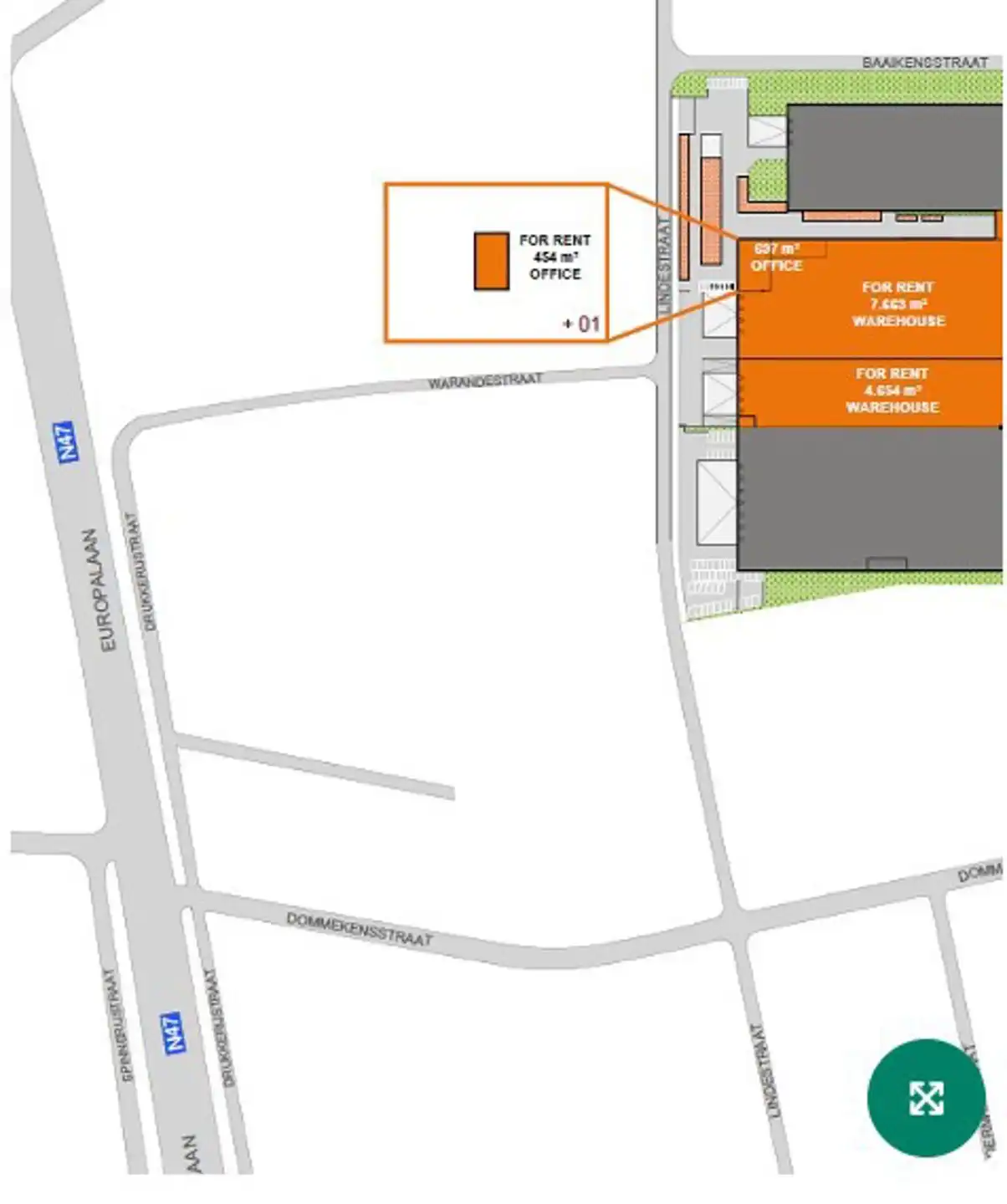 Ideaal logistiek magazijn van 7.663 m² met 1.151 m² kantoren in Zele foto 6