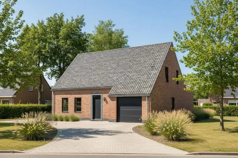 Nieuw te bouwen alleenstaande woning te Roeselare. foto {{pictureIndex}}