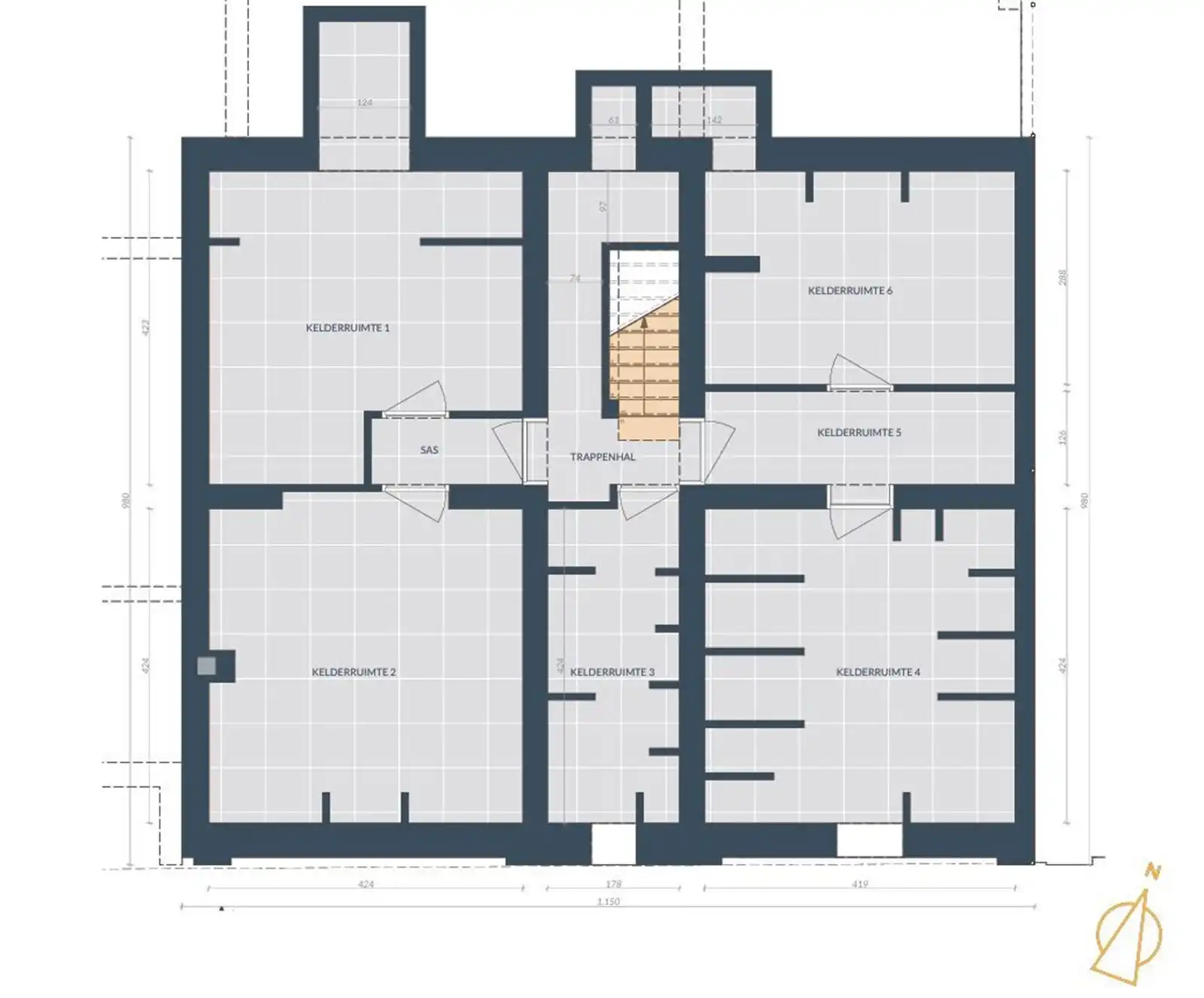 Herenhuis met 6 slaapkamers in het centrum van Lennik   foto 3
