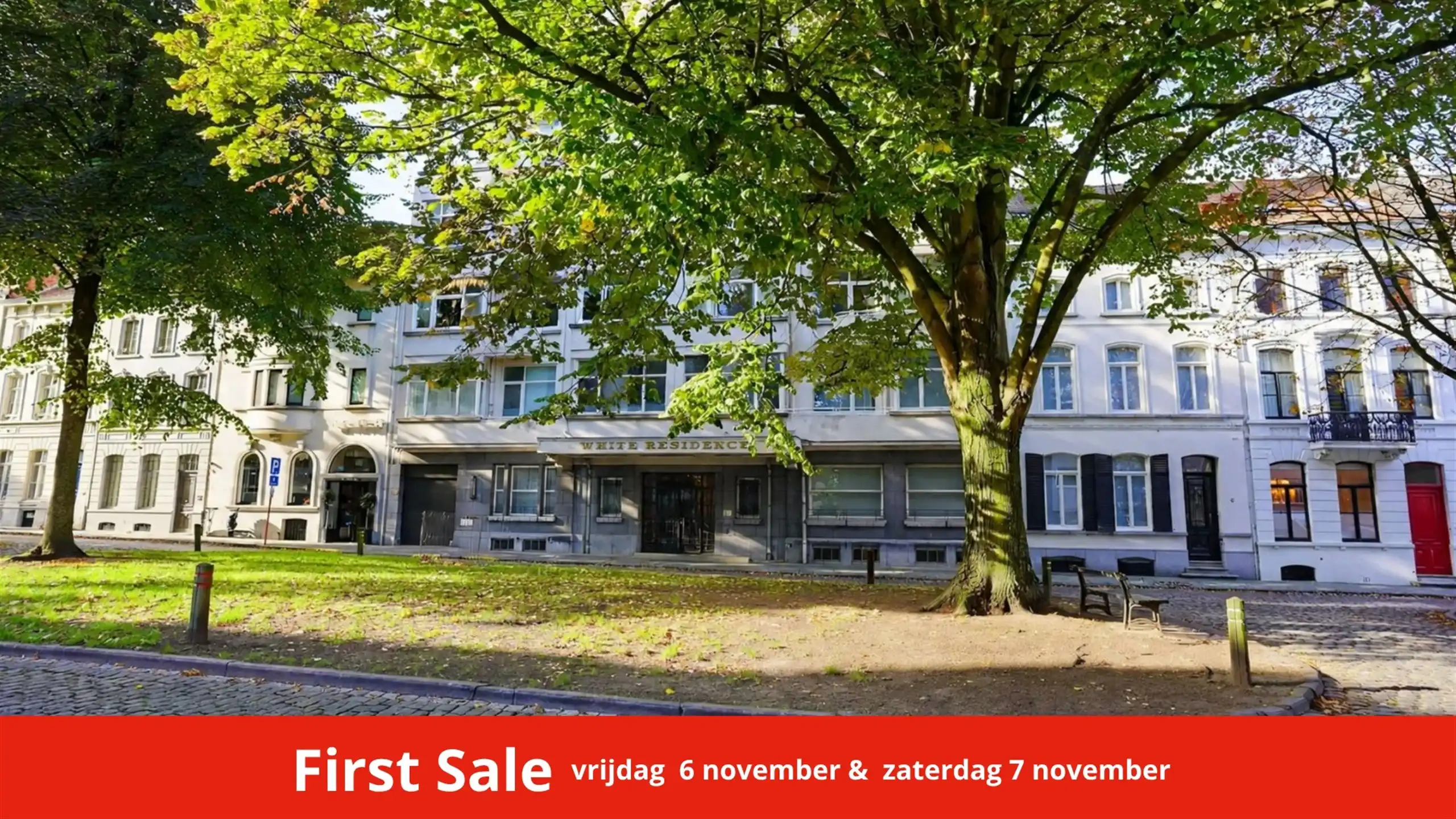 Architecturaal appartement met uitzicht op de boomkruinen foto 2