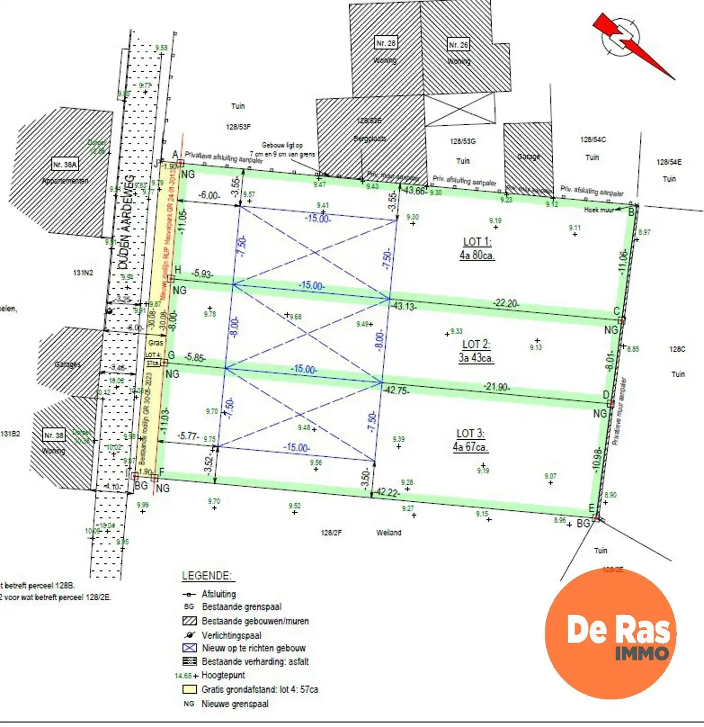EREMBODEGEM - Ideaal gelegen bouwgrond voor HOB op +- 5a foto 7