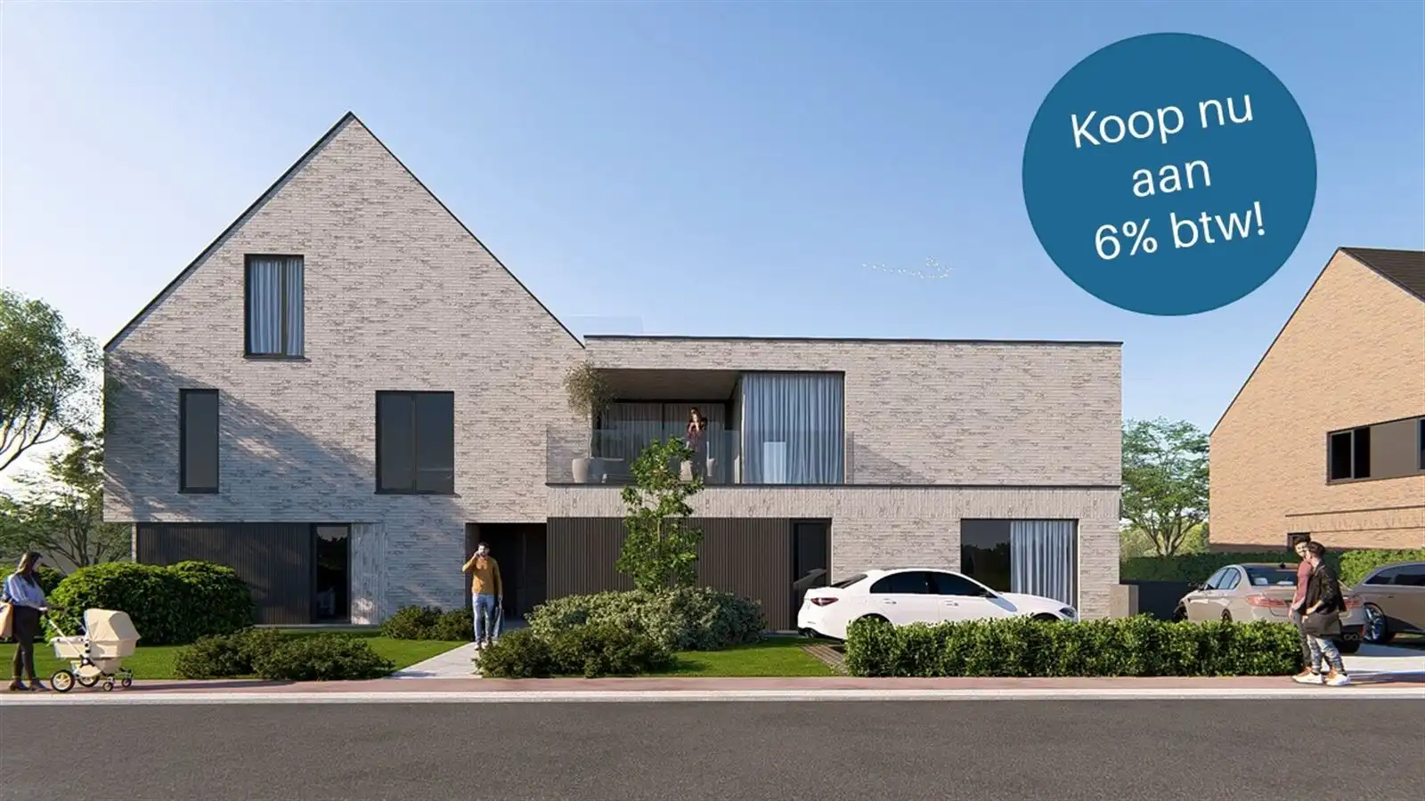 Appartement met 2 slaapkamers en, deels overdekt ruim terras. (A04)  foto {{pictureIndex}}