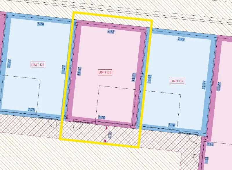 Magazijnruimte van 88 m² met mezzanine (±35 m²) en parking in Evergem foto 12