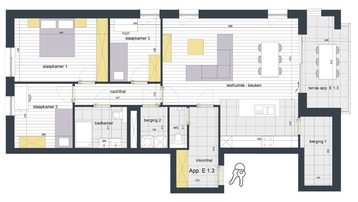 Modern 3 slpk-appartement in Gavere foto 9