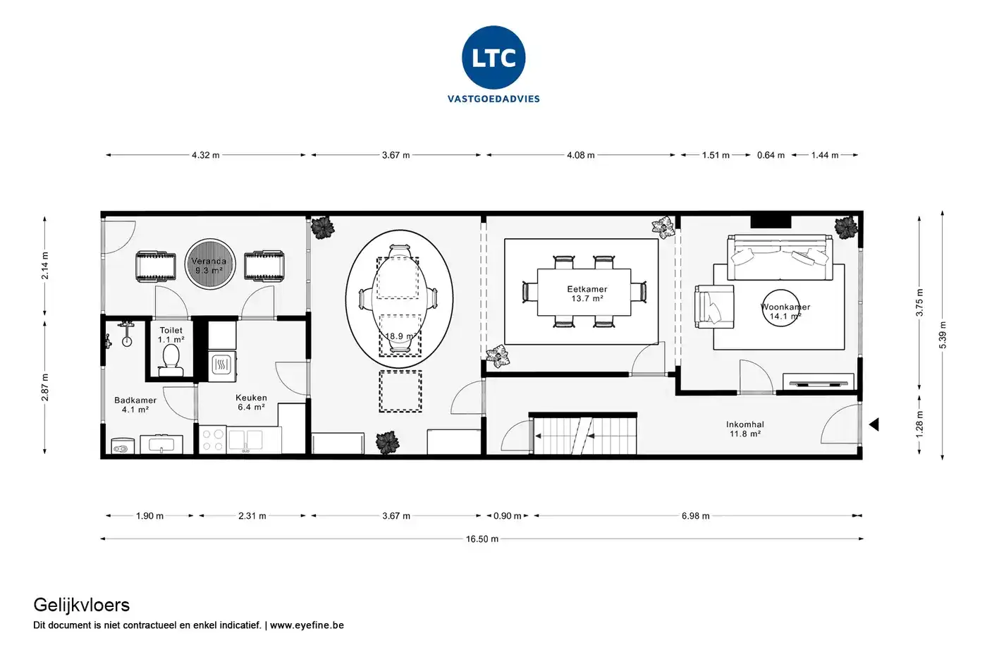 Charmante rijwoning met 2 slpk, tuin en parking foto 31