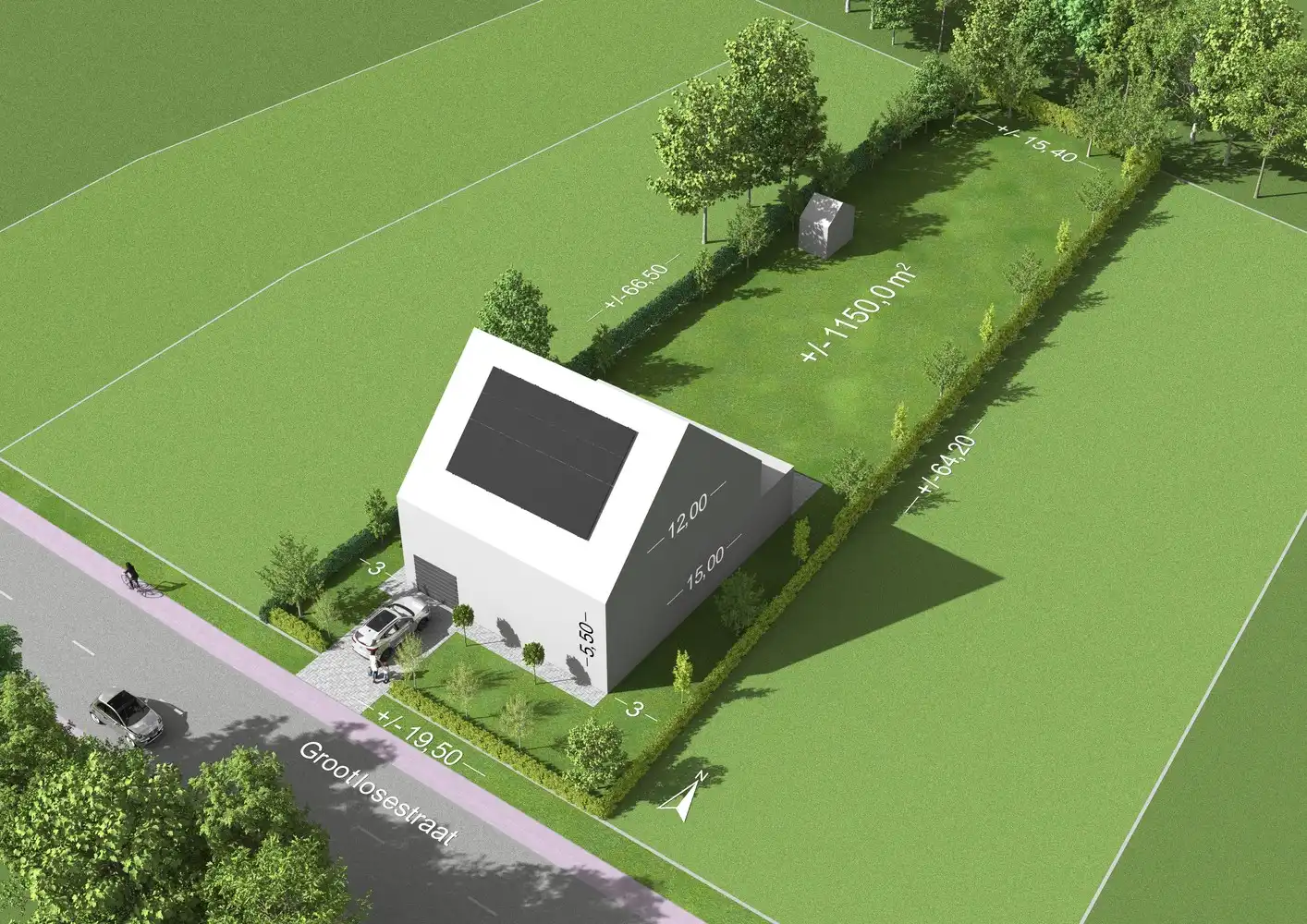 Goed gelegen bouwgrond van 11 are 47 centiare, voor open bebouwing te Tremelo (Baal) ! foto {{pictureIndex}}