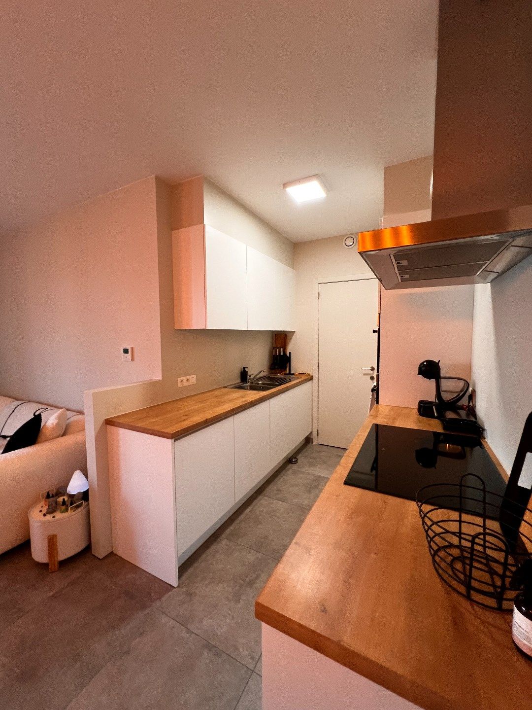GELIJKVLOERS APPARTEMENT MET 1 SLAAPKAMER, TERRAS EN AUTOSTANDPLAATS IN IEPER foto 8