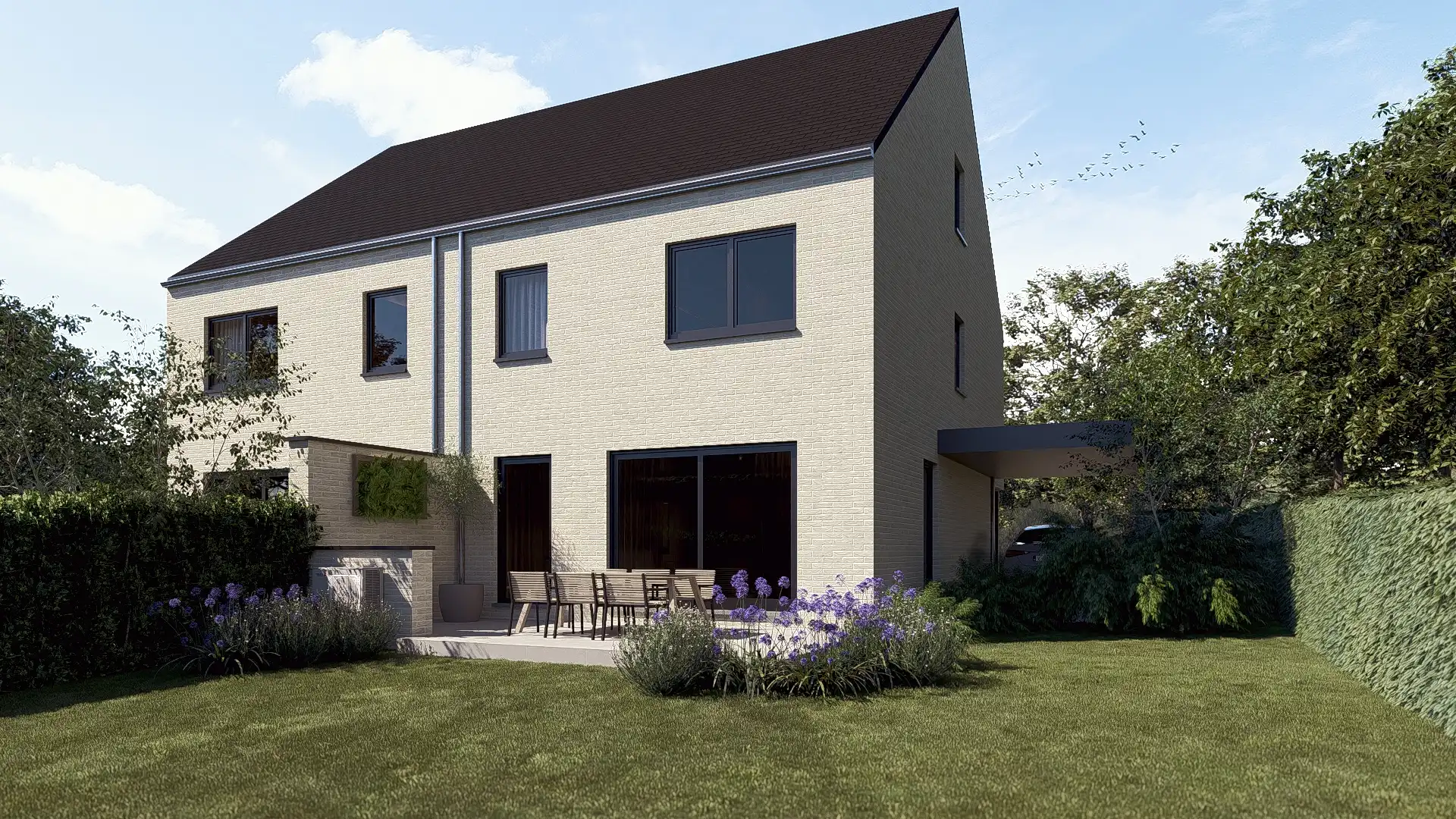 In opbouw zijnde zeer ruime bij centrum gelegen woning met 4 slpks, carport en tuinberging op ca 434 m². Energie label A+ foto 2