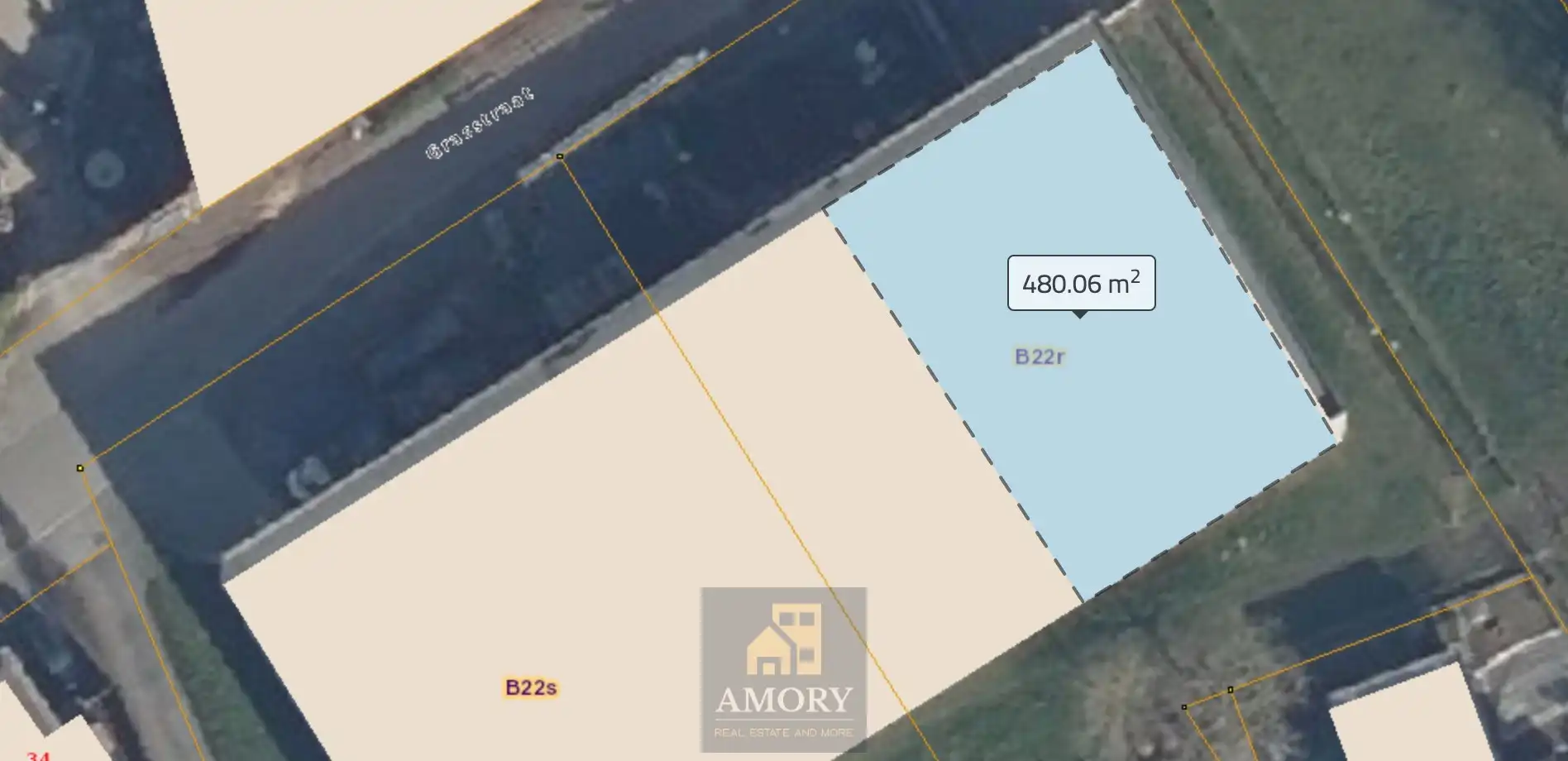 Loods voor opslag 480m2 met parking vooraan foto 6