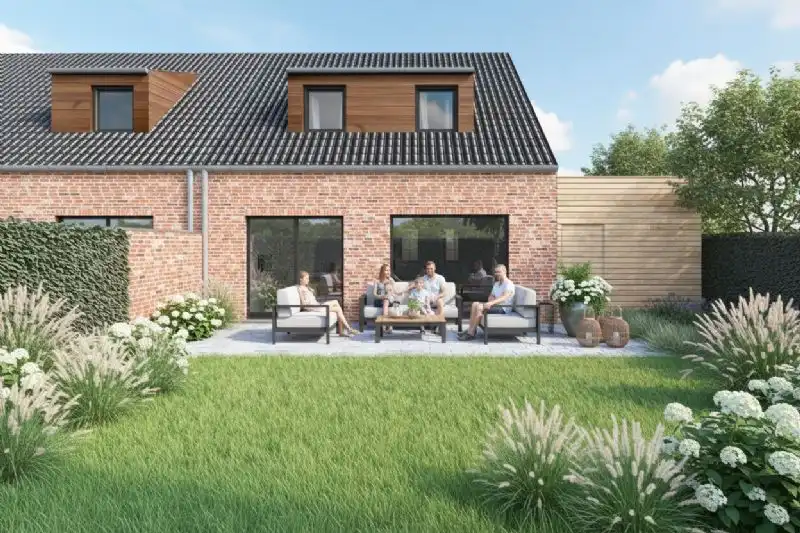 Nieuw te bouwen halfopen woning te Zulte. foto 2