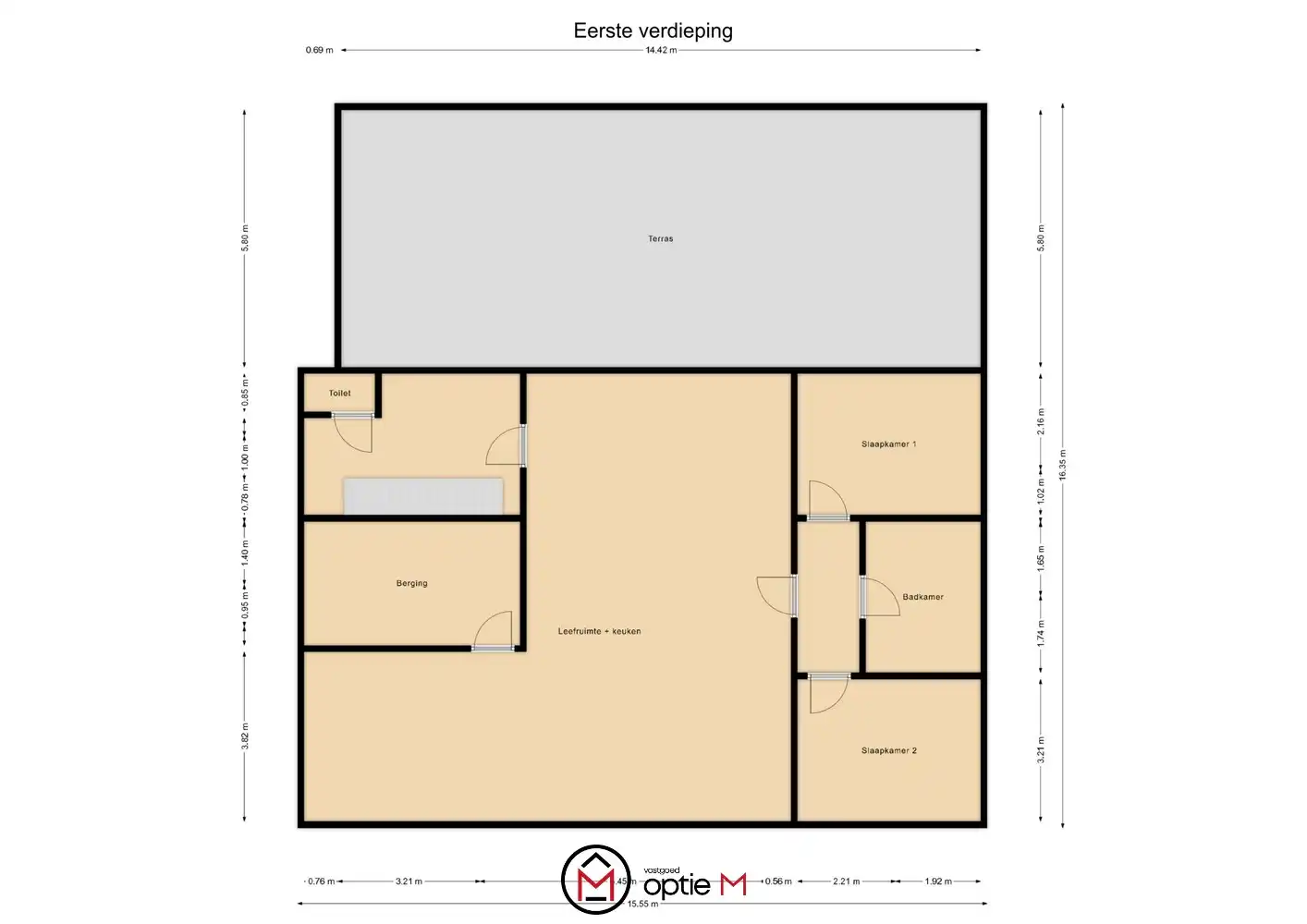 Bedrijfspand met woonst te huur – ruime hal, werkplaats en appartement met 3 slaapkamers foto 34