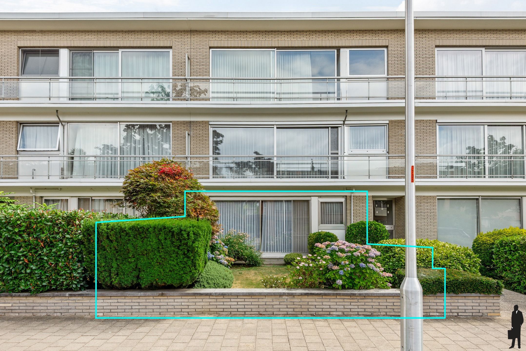 Gelijkvloers appartement in rustige buurt te Edegem foto 2