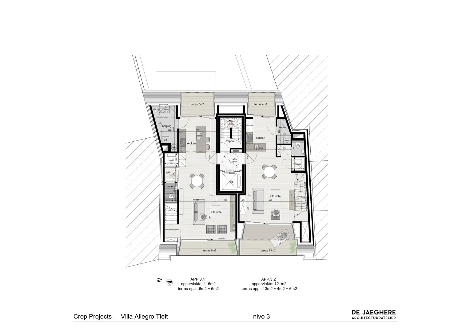 Nieuwbouw duplex appartement in residentie 'Villa Allegro' in het hartje van Tielt! foto 18