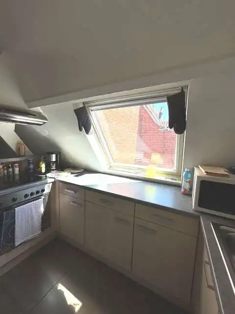 Ruime en kwaliteitsvol afgewerkte studio in loftstijl te huur in Brugge foto 5