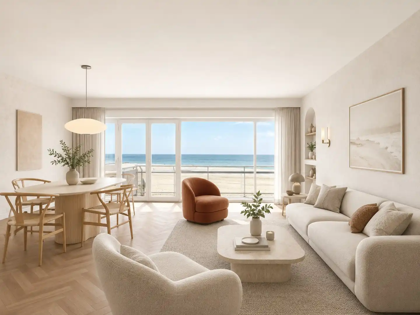 TE RENOVEREN 1 SLPK AP MET ZICHT OP ZEE EN TERRASSEN foto {{pictureIndex}}