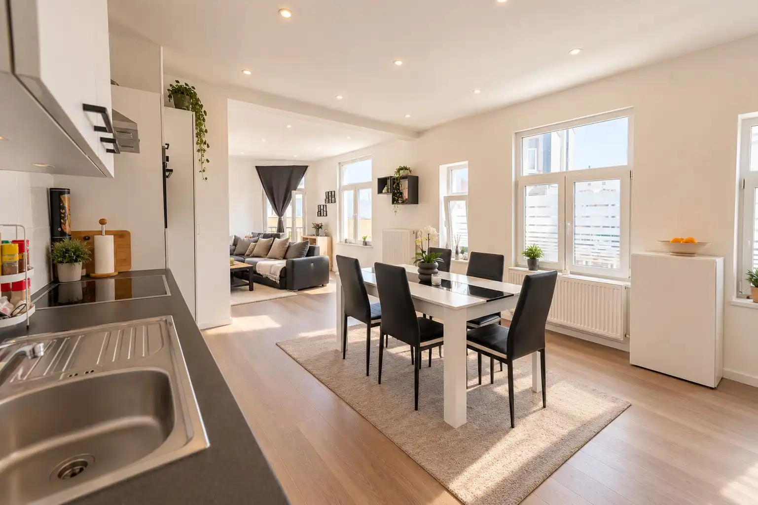 LICHTRIJK EN INSTAPKLAAR TWEESLAAPKAMERAPPARTEMENT OP TOPLOCATIE foto 3