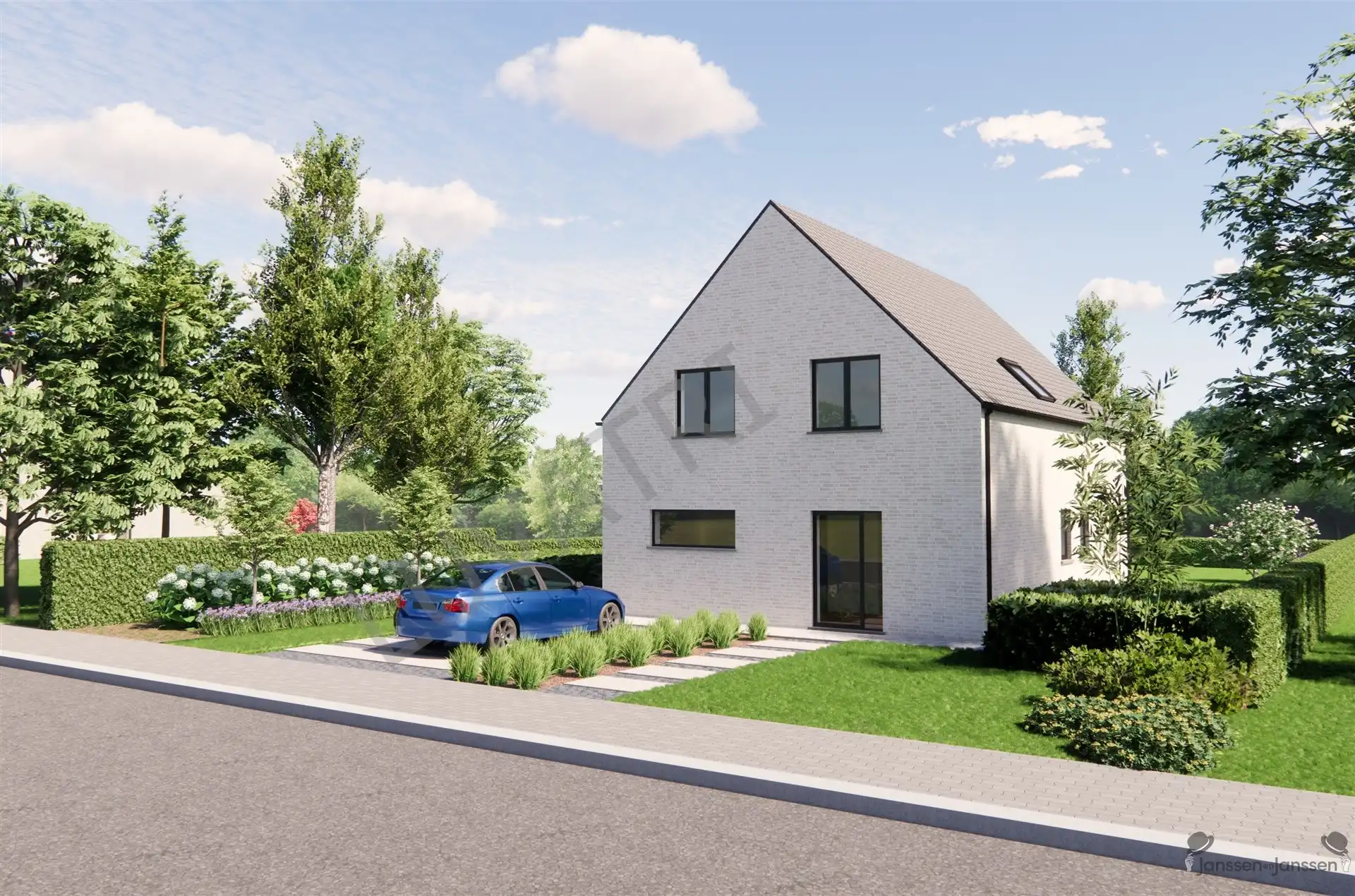 Rustig gelegen nieuwbouwwoning met 4 slaapkamers op 587 m² foto {{pictureIndex}}