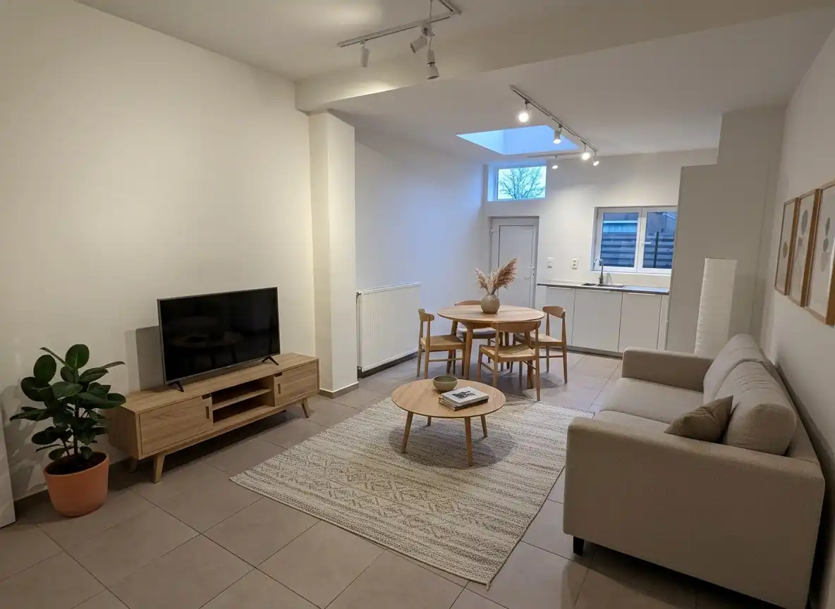 Gerenoveerde woning met tuin en parkeerplaats - 1 slaapkamer.  foto 3