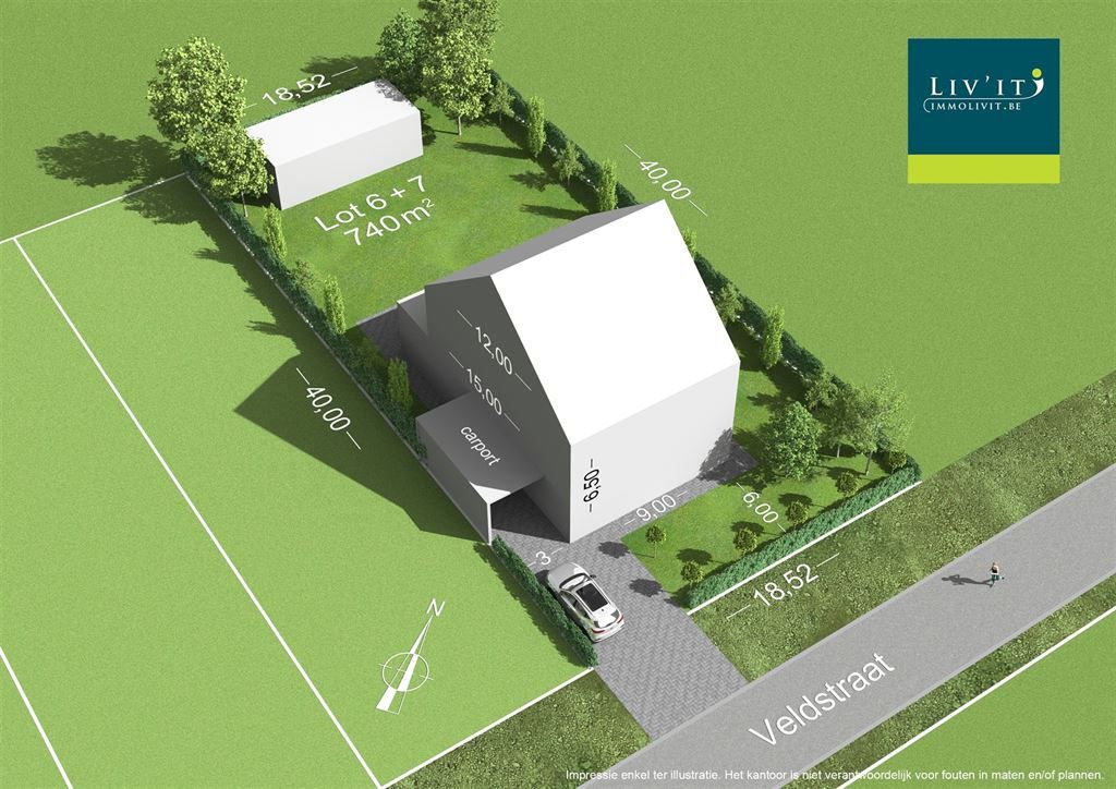 Bouwgrond (OB) in doodlopende straat! foto {{pictureIndex}}
