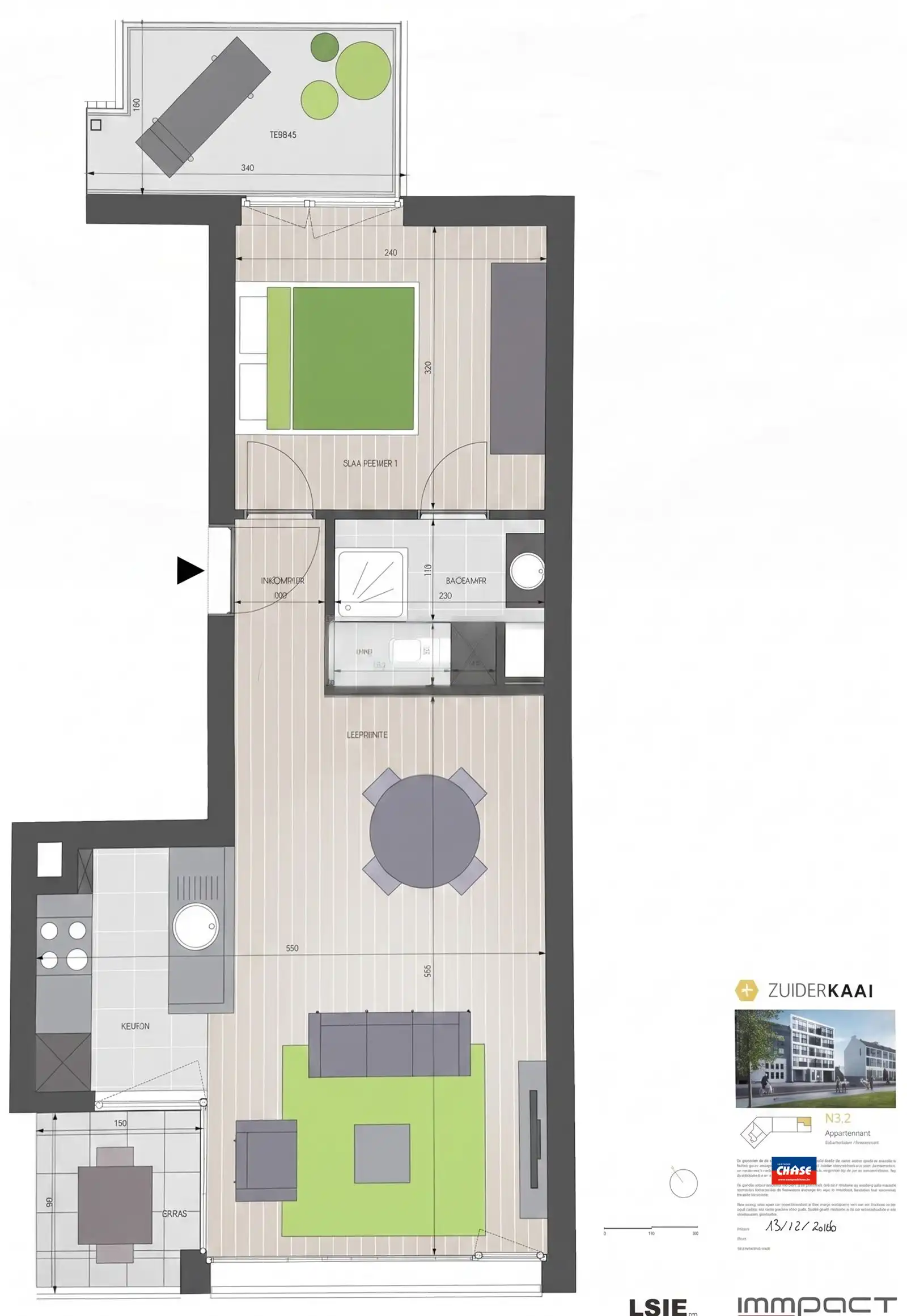 Aan het zuidpark te Antwerpen | Knap appartement met 1 slaapkamer en 2 terrassen foto 29