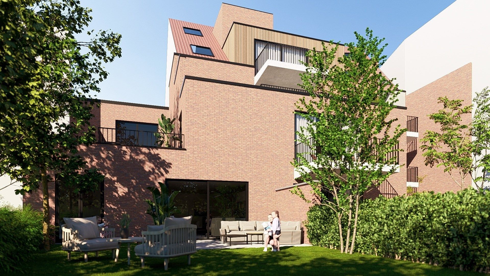 Comfortabel gelijkvloersappartement met 1 slaapkamer + dressing en ruime privé tuin foto 2