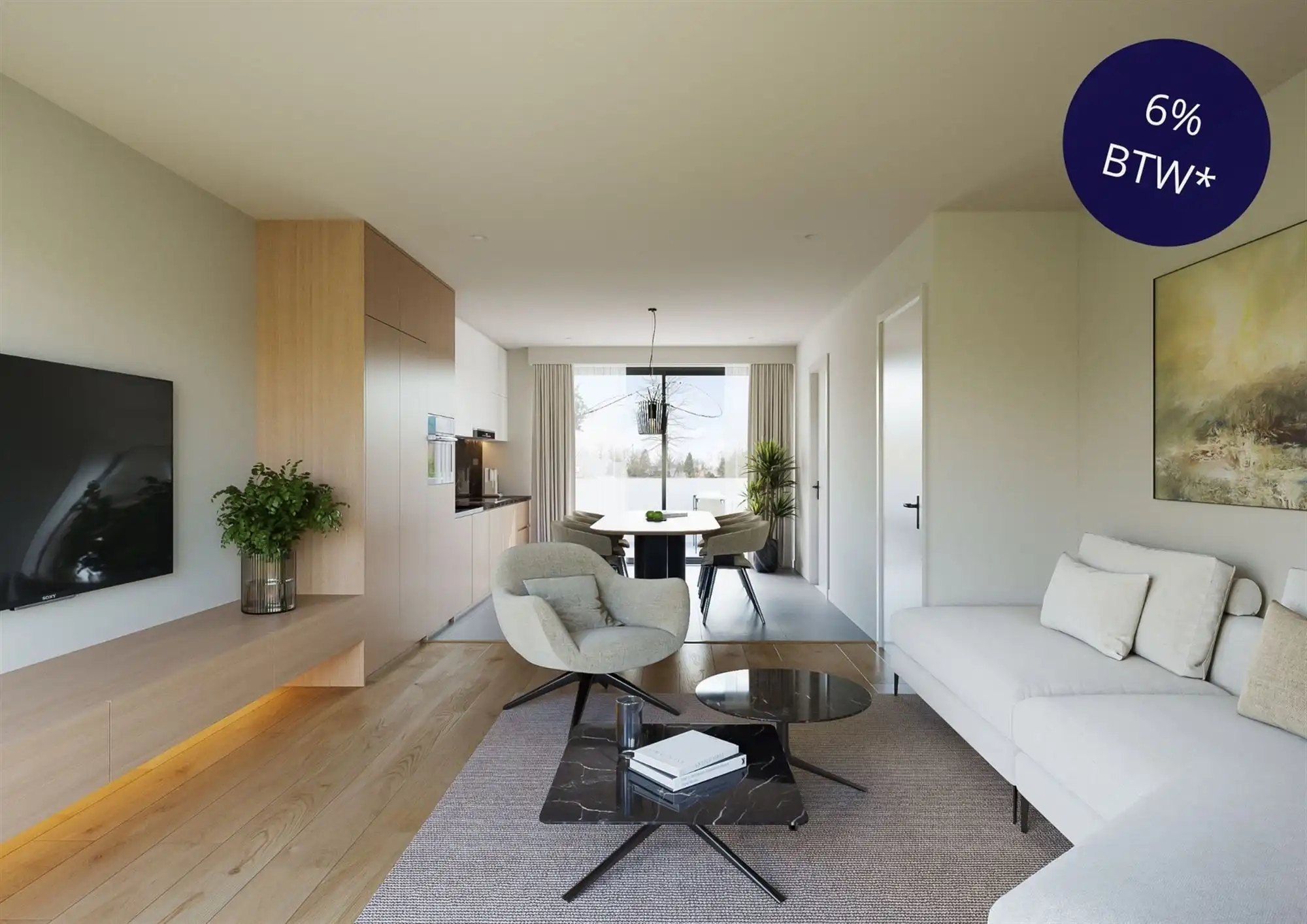 Nieuwbouw triplexwoning met 2 slpks te Duffel foto {{pictureIndex}}