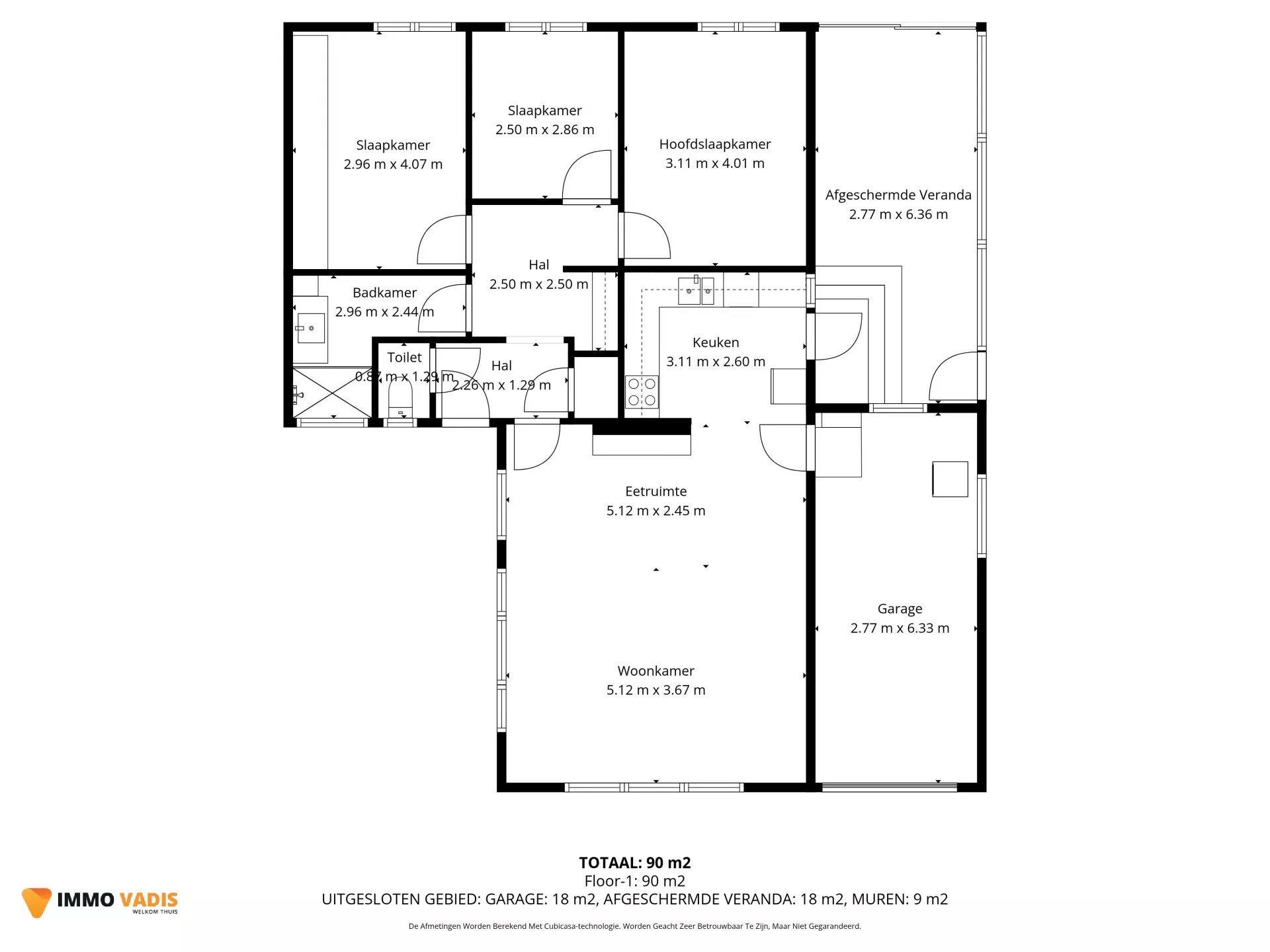 Uitstekend onderhouden HOB woning ,3slaapkamers en 2 garages foto 17