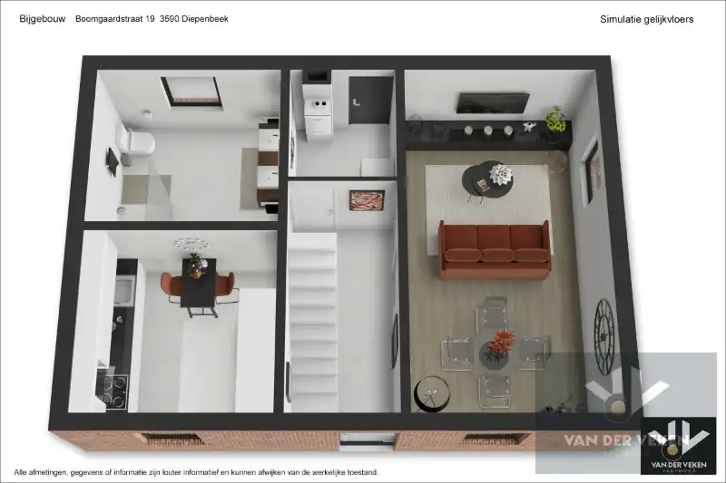 Te renoveren (uitbreidbare) woning (6% btw) met garage op een rustig gelegen perceel van +- 11are op wandelafstand van het centrum van Diepenbeek! foto 17