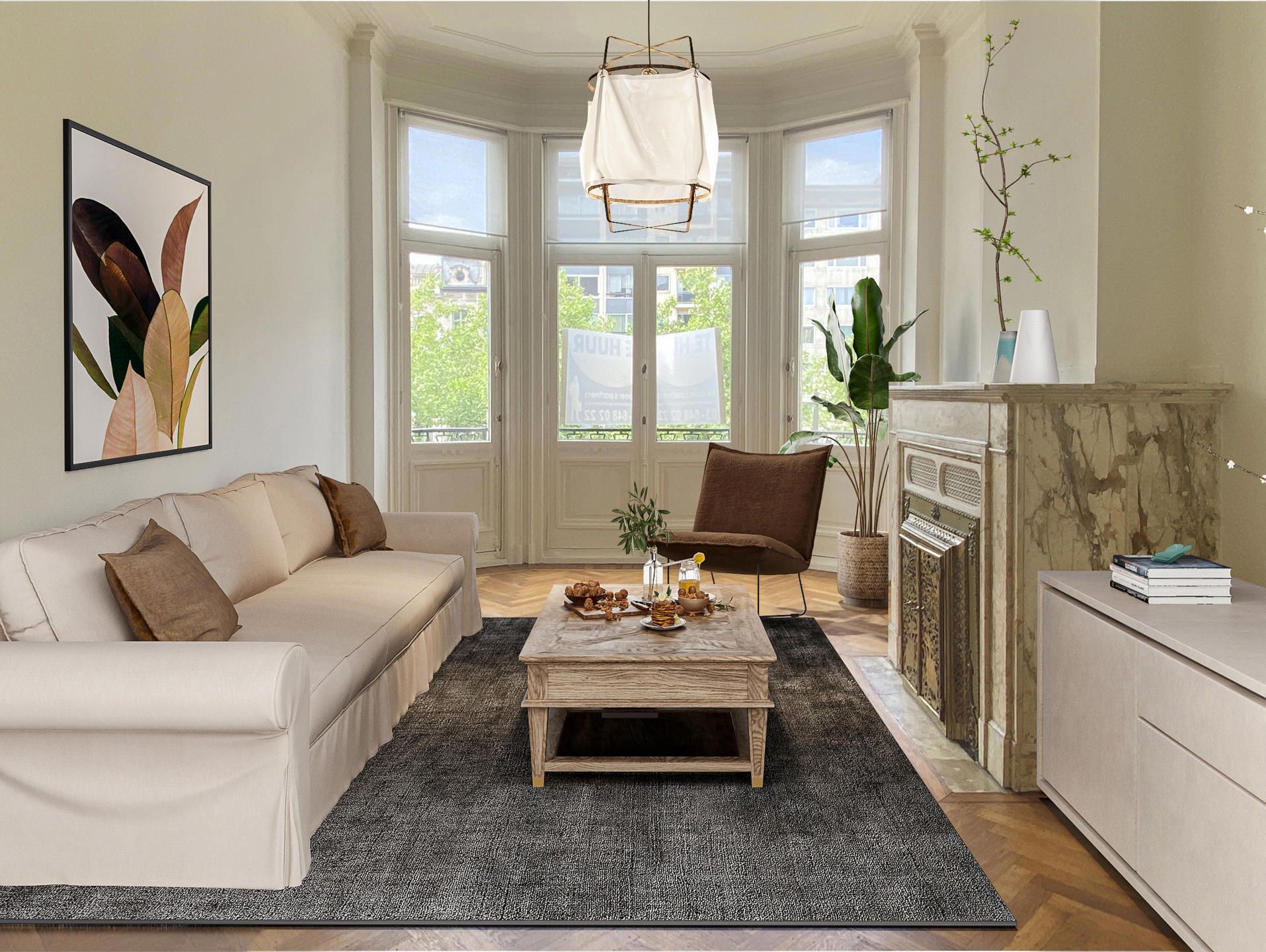 Authentiek appartement (ca 80m²) in Art Nouveau stijl. foto {{pictureIndex}}