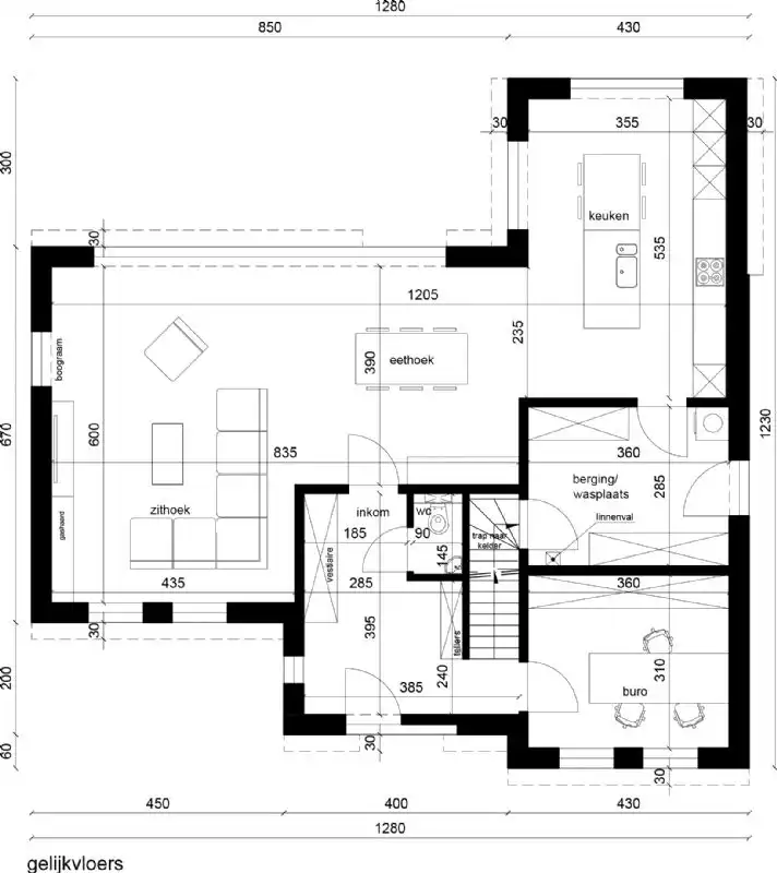 Nieuw te bouwen alleenstaande woning te Lauwe. foto 4