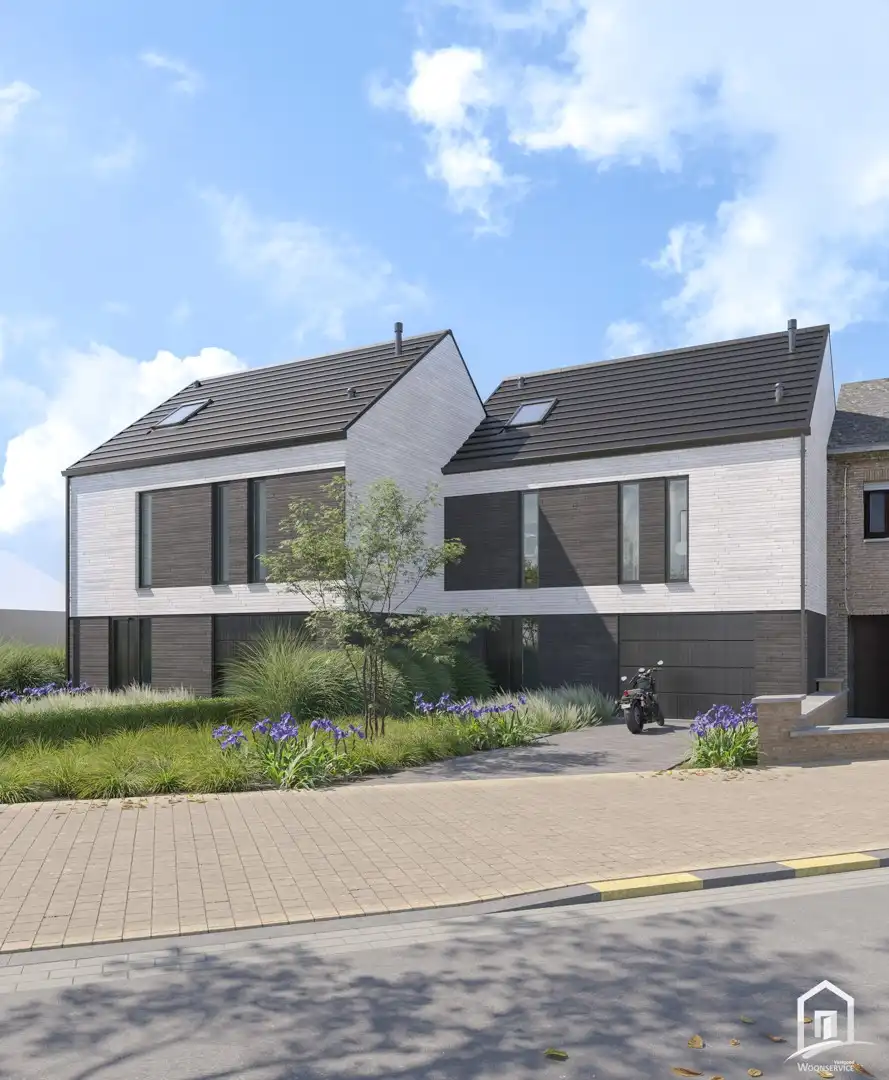 Halfopen nieuwbouwwoning met tuin en garage te Denderleeuw foto 2
