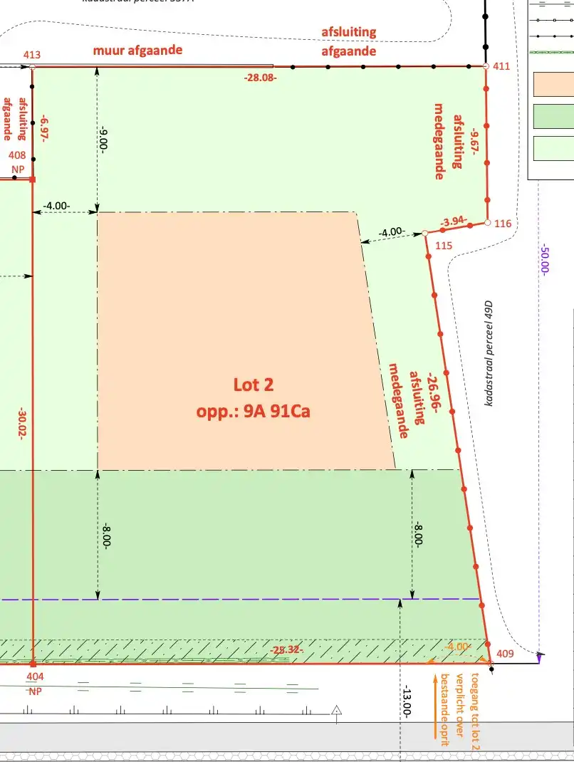Projectgrond voor woonst/vrije beroepen/kantoor in Menen foto 2