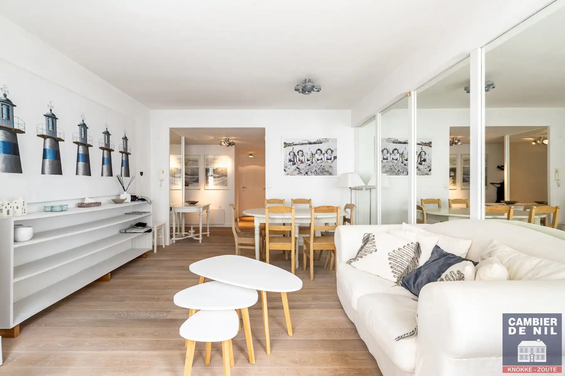 Instapklaar gemeubeld appartement met lateraal zeezicht in het Zoute foto 2