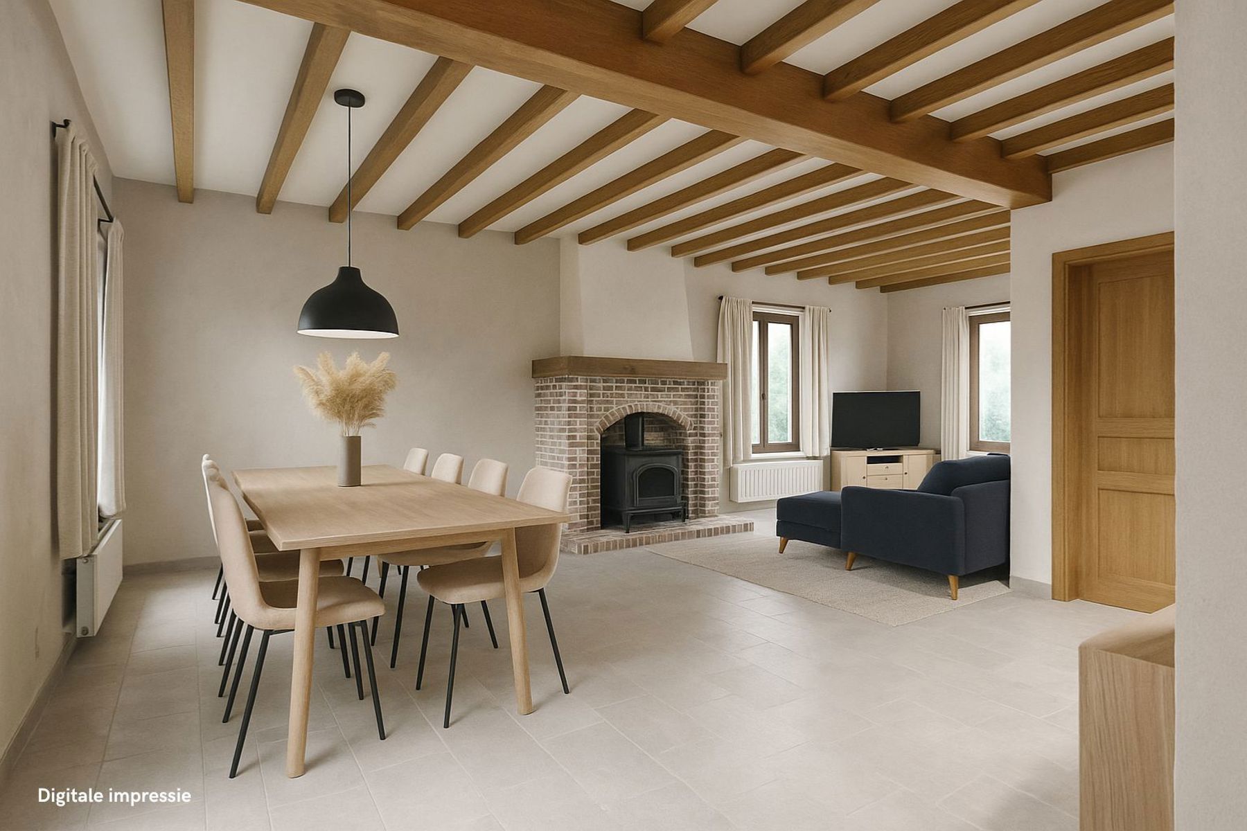 Karaktervolle te renoveren woning op perceel van 37a20ca! foto 6