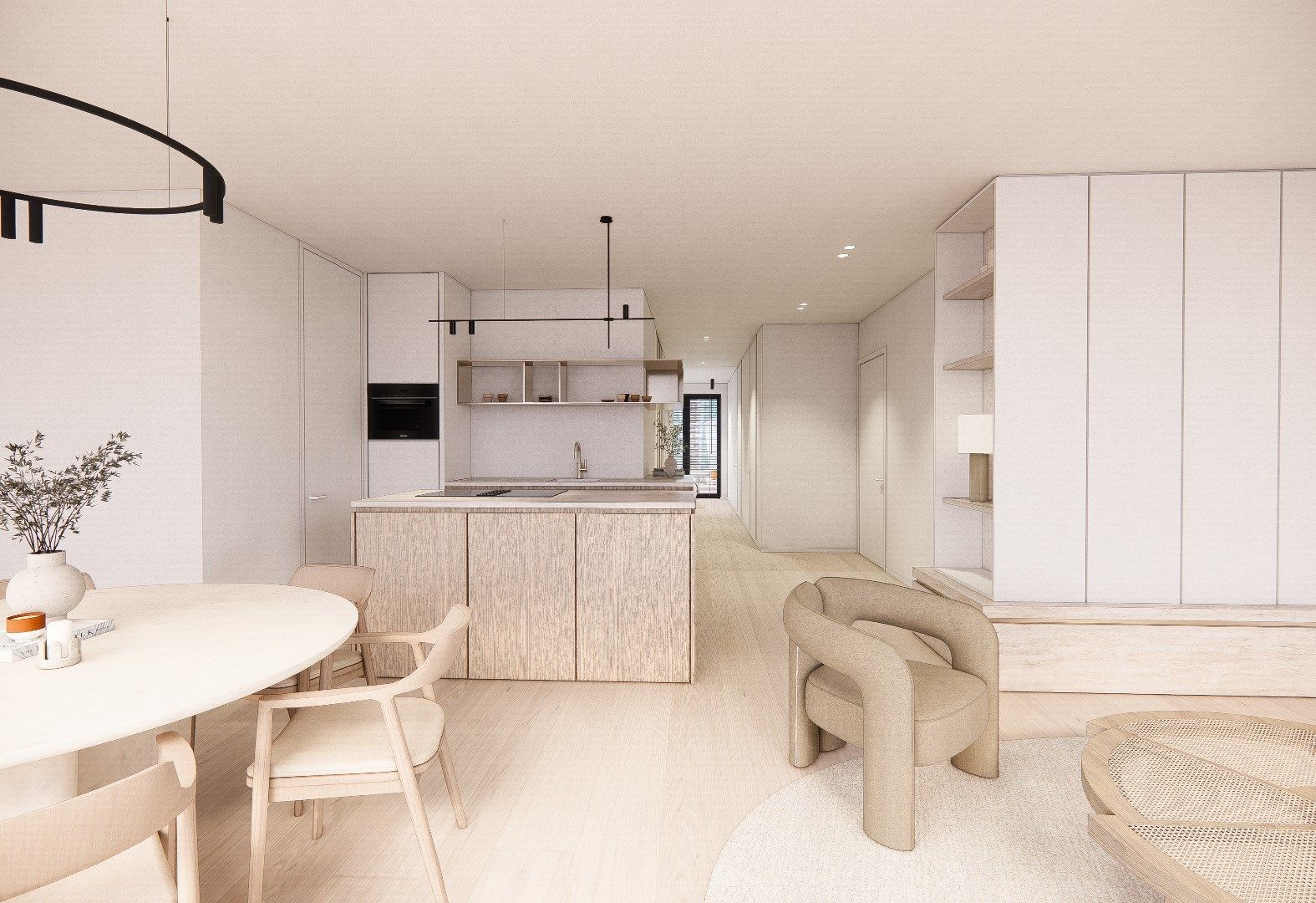 Nieuw appartement gelegen aan de zuidkant van het vernieuwde Burg. Fr. Desmidtplein. Gevelbreedte van ca. 8 meter. foto 6
