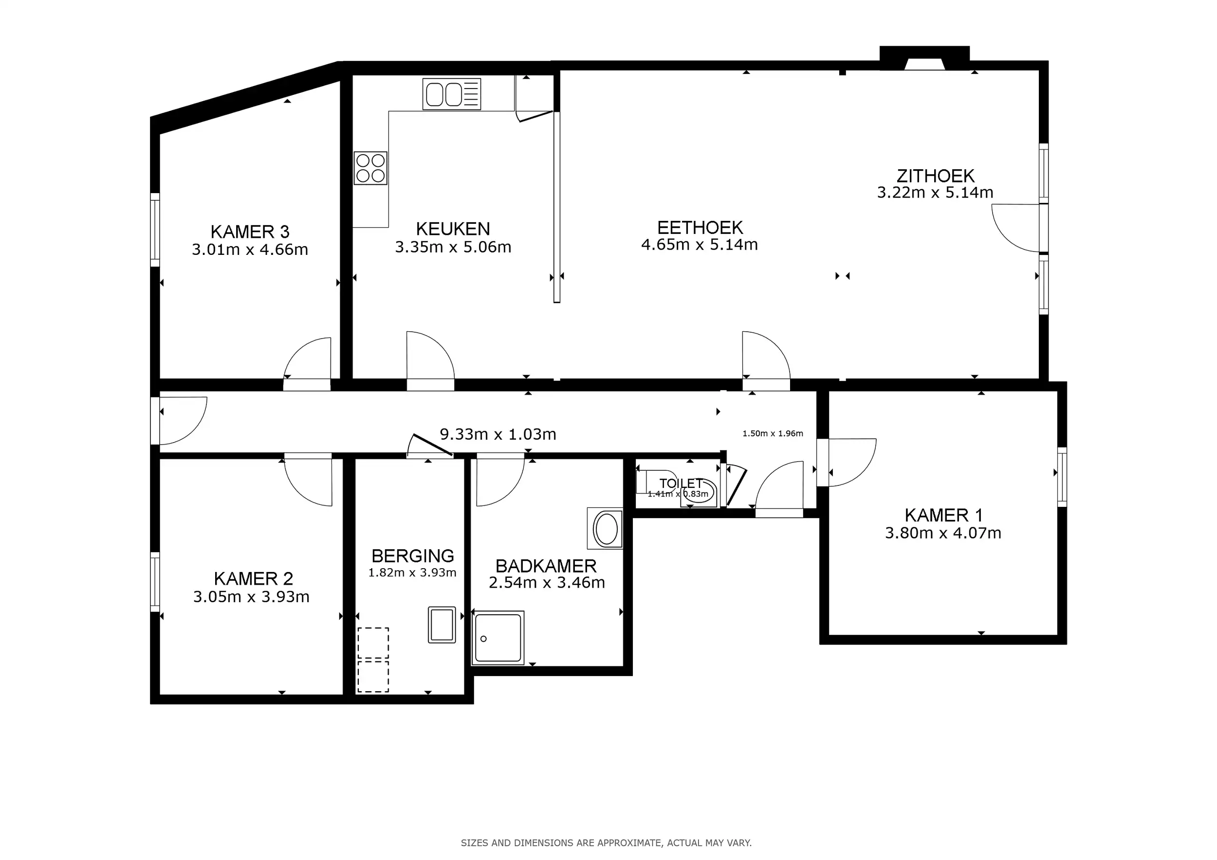 Gelijkvloers app. met 3 slaapkamers, tuin, terras & garage foto 19