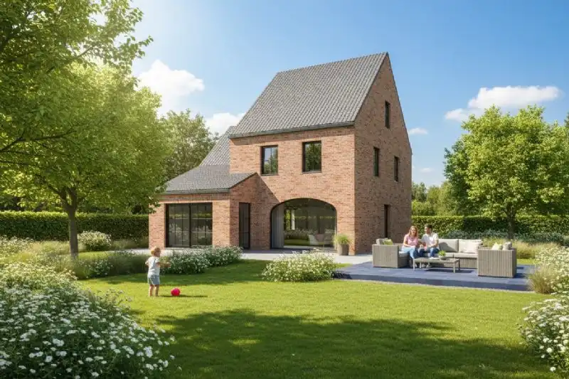 Nieuw te bouwen alleenstaande woning met vrije keuze van architectuur te Outrijve. foto 3