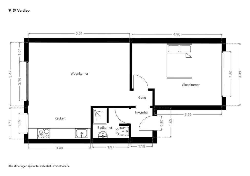 Goed gelegen startersappartement foto 11