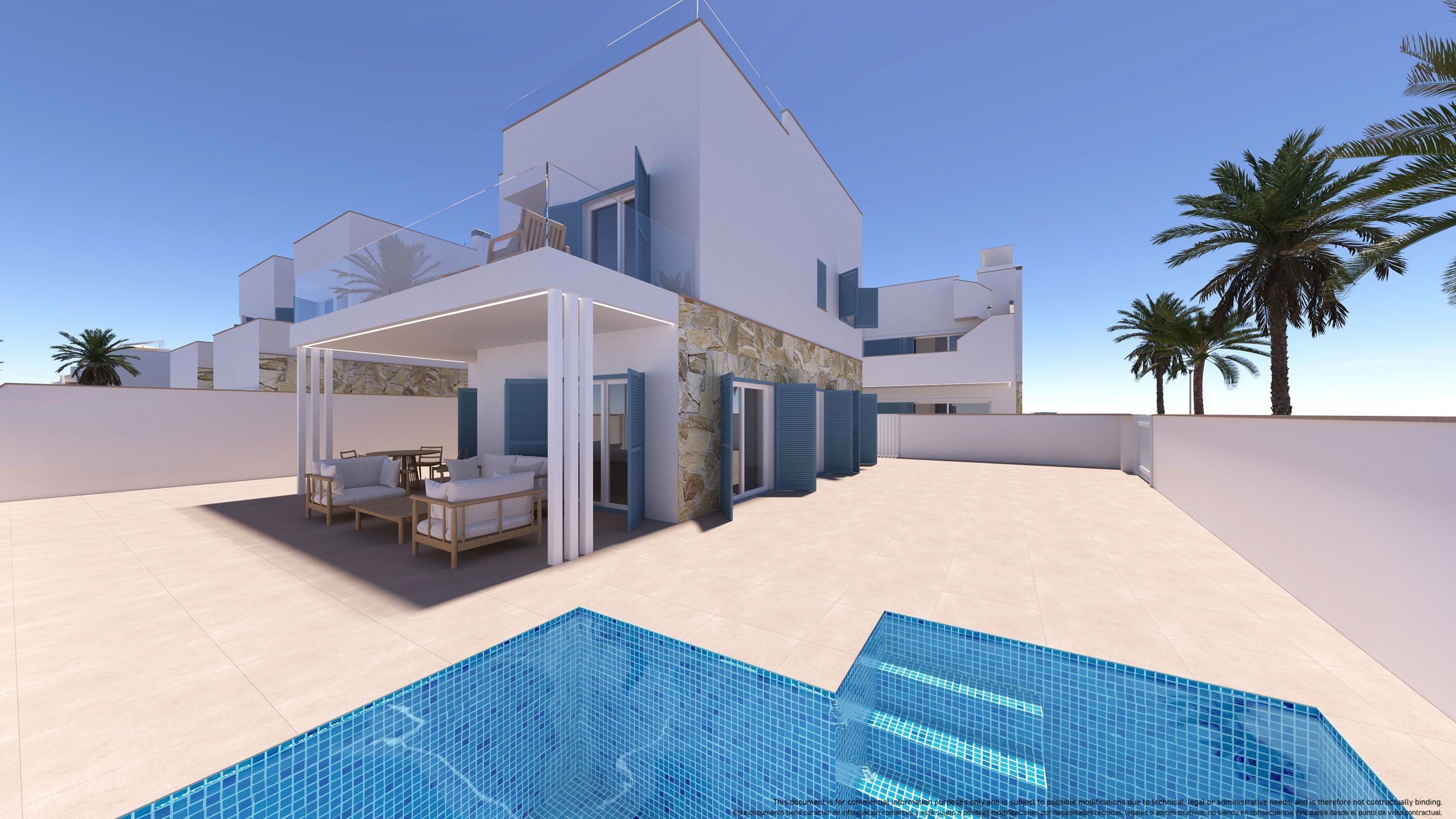 SPANJE - Appartementen Ibiza-stijl 1km van strand, zee. foto 18