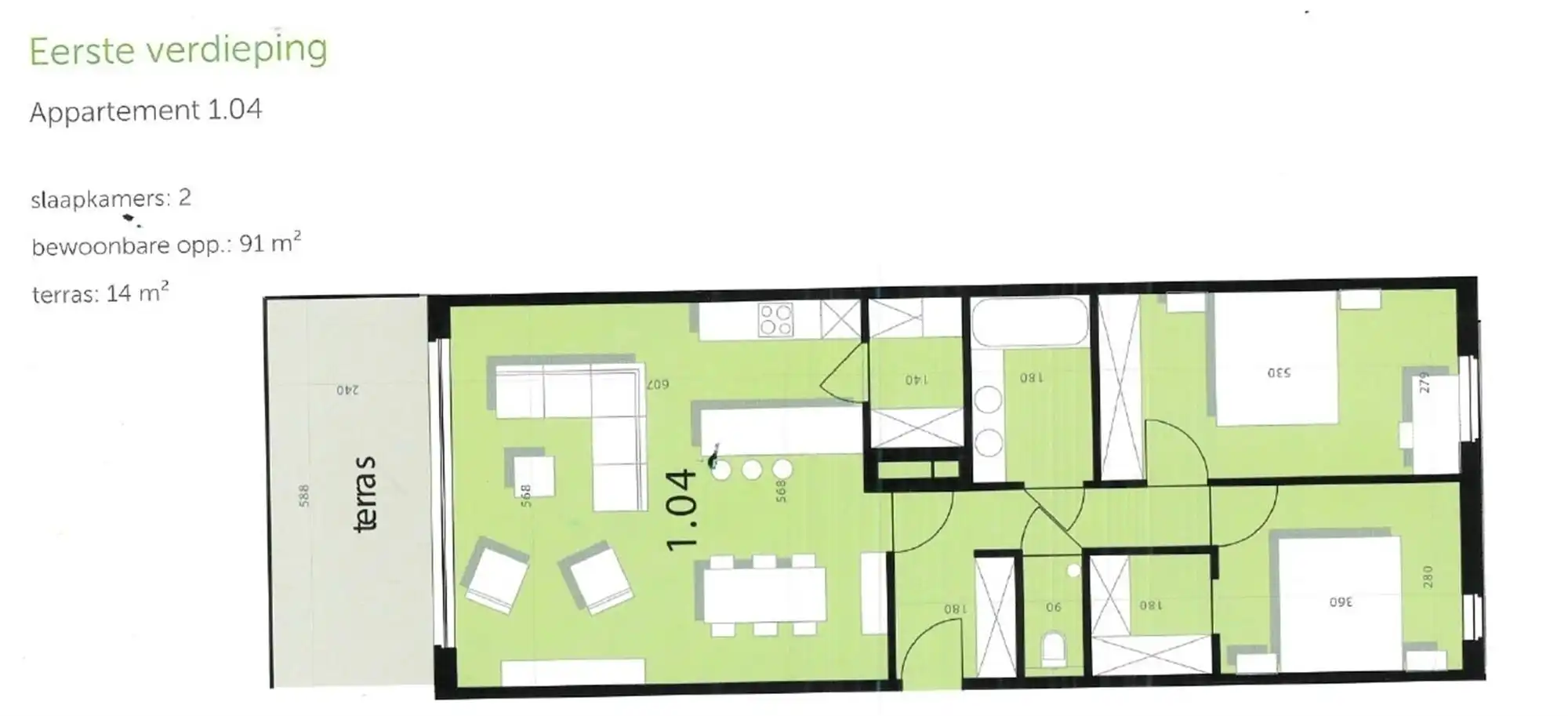  Instapklaar en energiezuinig appartement (EPC A)  foto 24